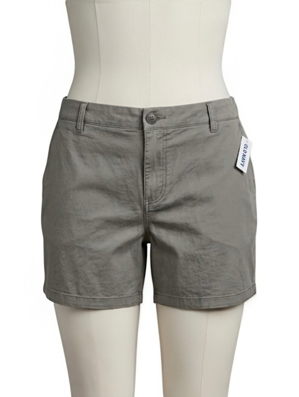NEW Old Navy Comfort Stretch Chino Shorts - Grey/Khaki